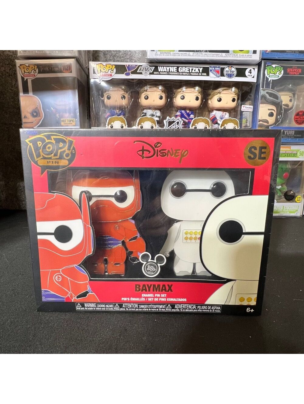Funko Pop Pin Disney Baymax 2 Pack Enamel Pin Set D23 Expo 2022 SE Big Hero 6